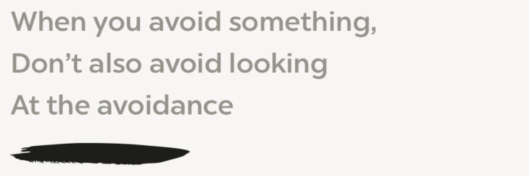 Embracing Avoidance and Uncovering the Truth – Clear and Open Embracing Avoidance and Uncovering the Truth - Clear and Open