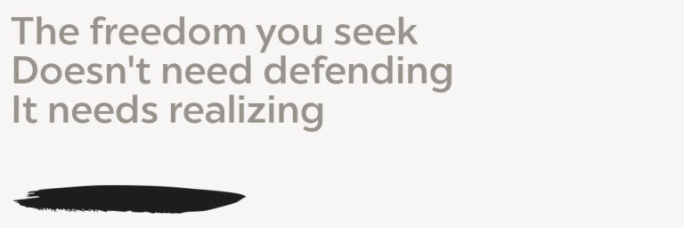 mask blog haiku The freedom you seek Doesn't need defending It needs realizing